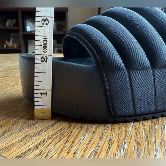 Mix No. 6 Cortlynn Platform Slides 38.5/8 Black - Picture 6 of 14